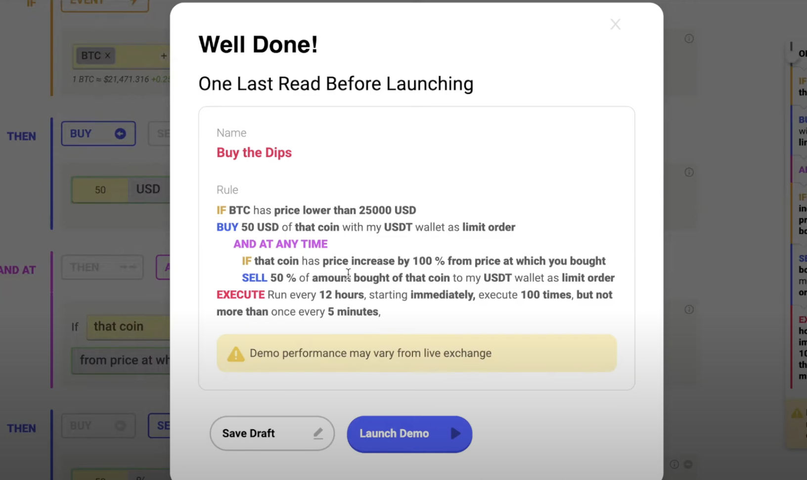 DCA/Schedule Trading